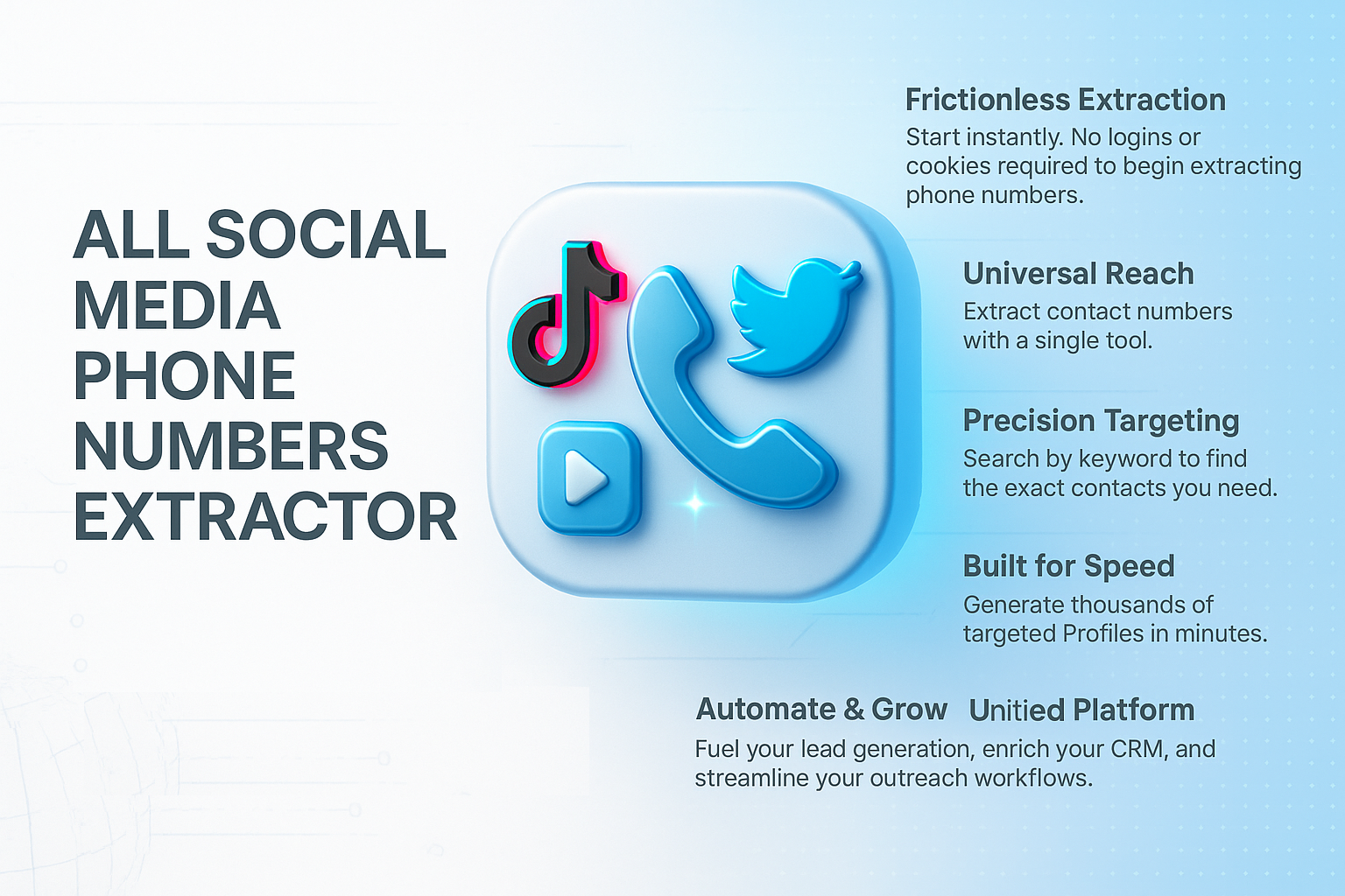 All Social Media Phone Numbers Extractor